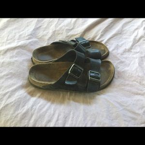 Black leather Birkenstock 39